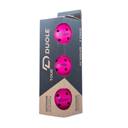 Bóng Pickleball DUOLE DL-40 Hồng (Hộp 3 Quả)